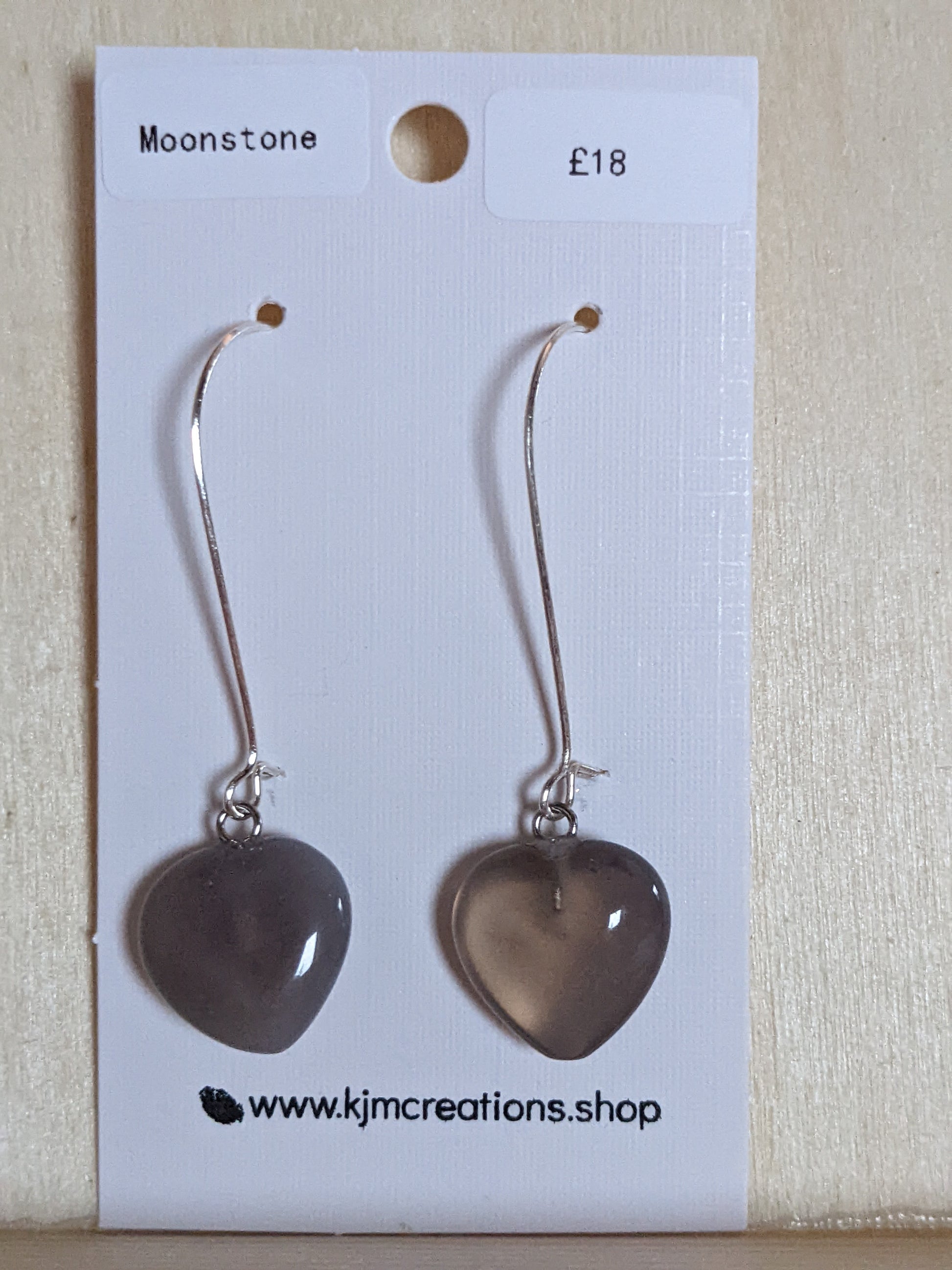 Heart Gemstone Earrings image 3