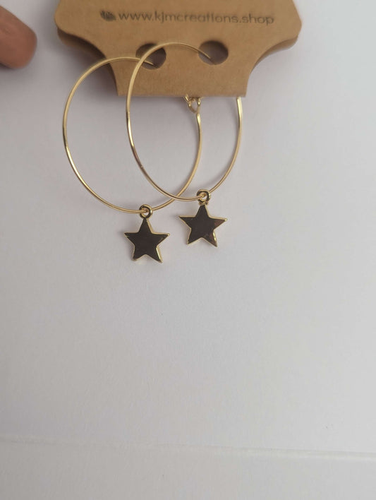 Small star  hoops image 0