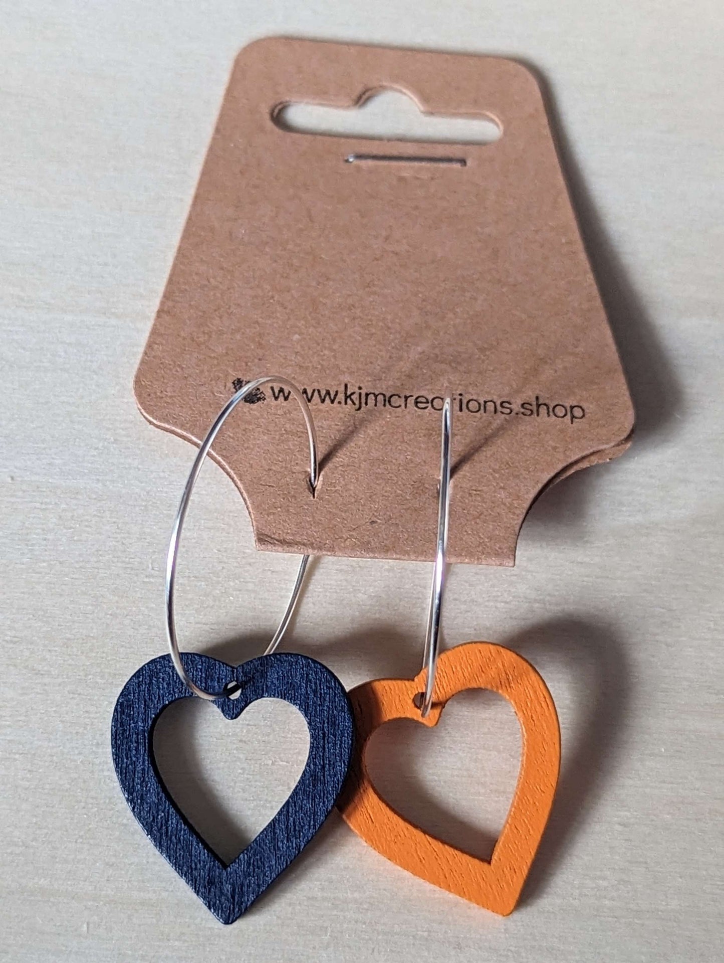 wooden heart hoops image 2