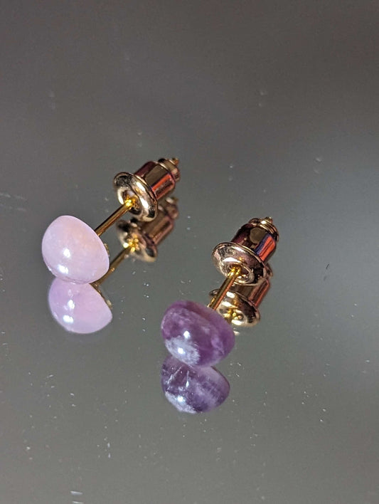 Gold Plated Gemstone Studs image 0