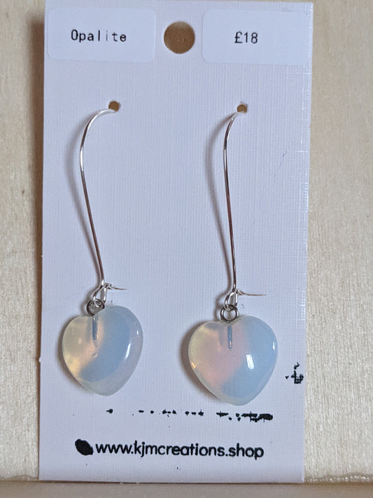 Heart Gemstone Earrings image 0