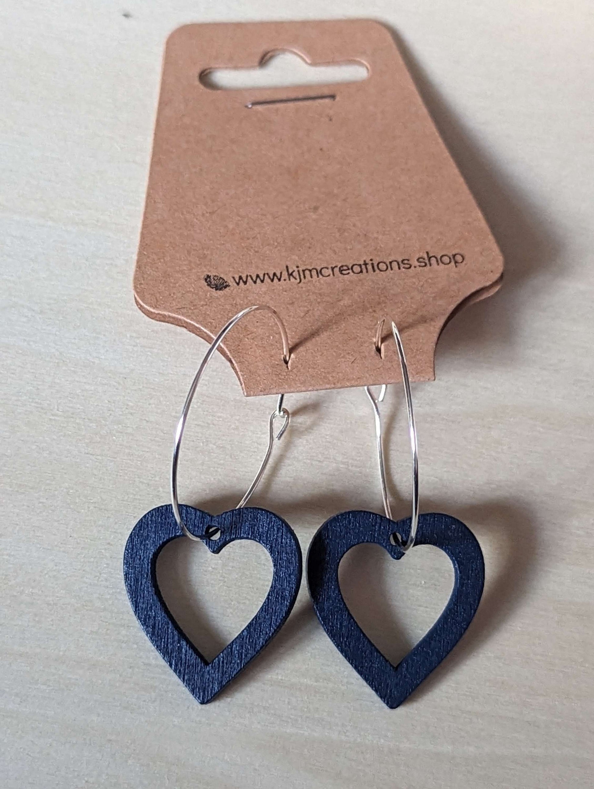 wooden heart hoops image 6
