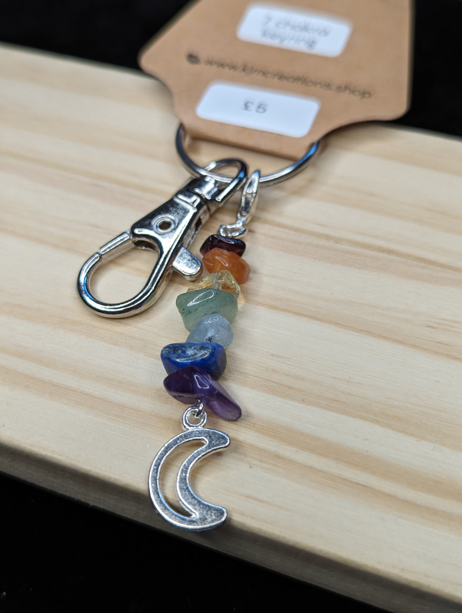 Chakra Gemstone Keyring image 0