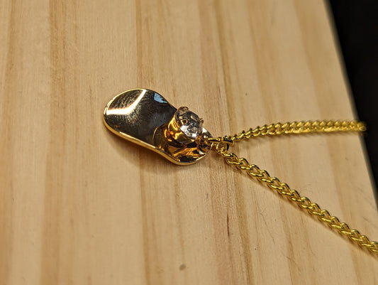 Gold Wave Necklace image 0