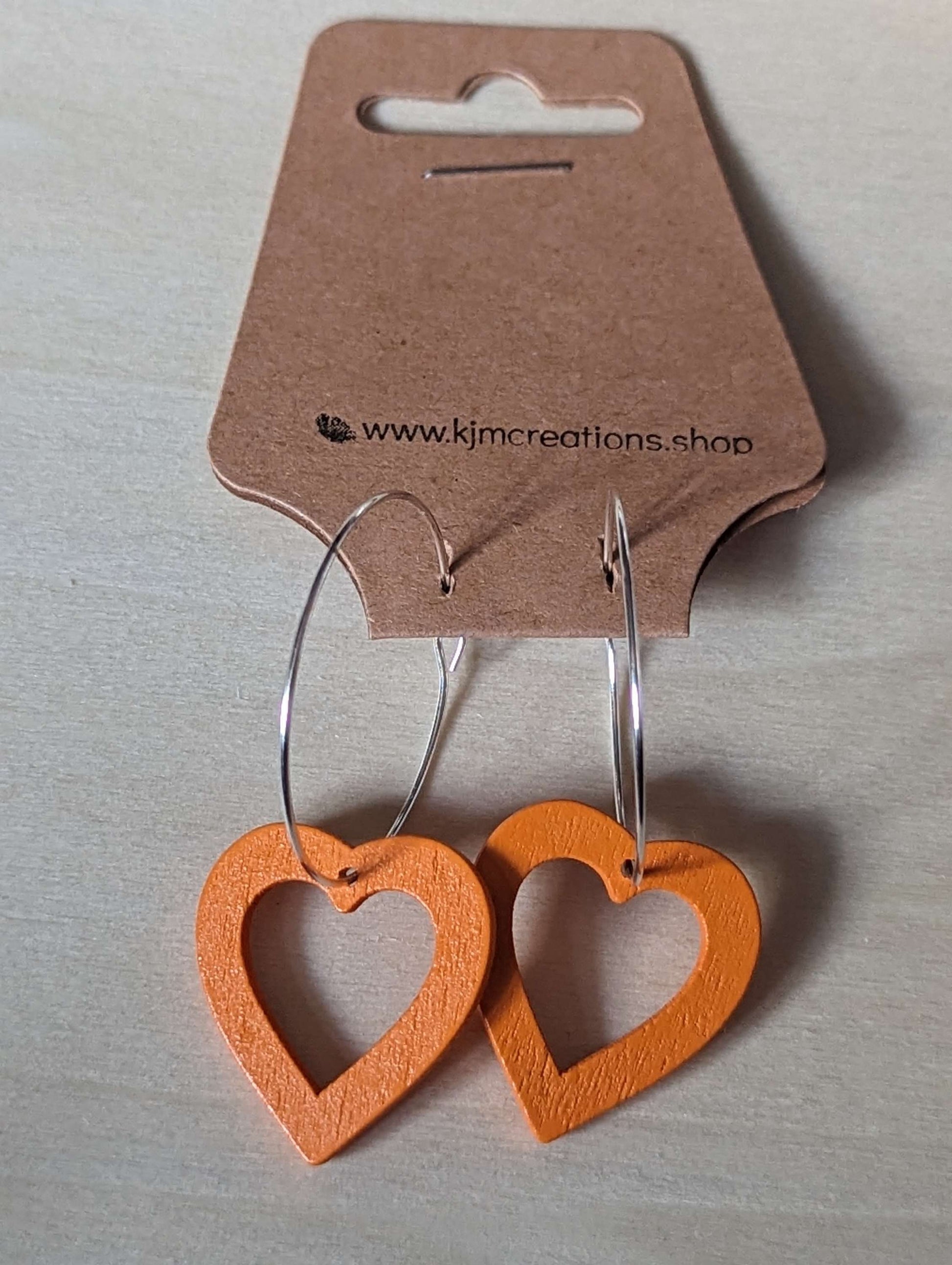 wooden heart hoops image 5
