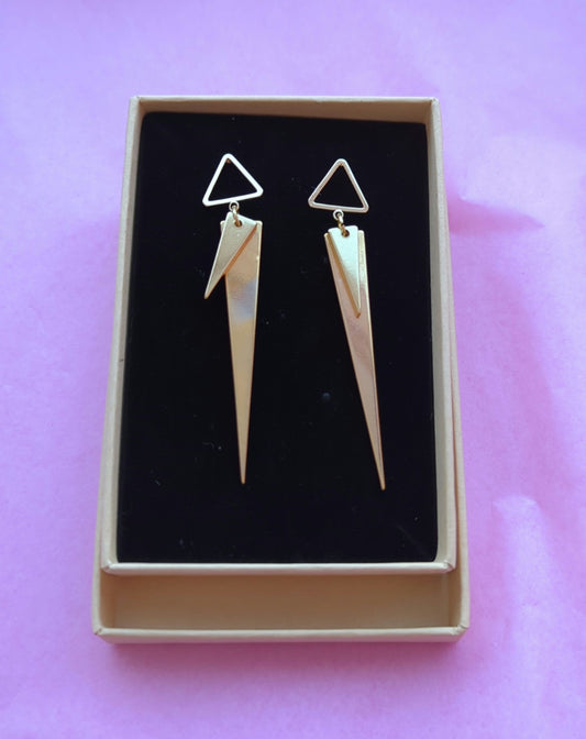 Triple triangle studs  image 0