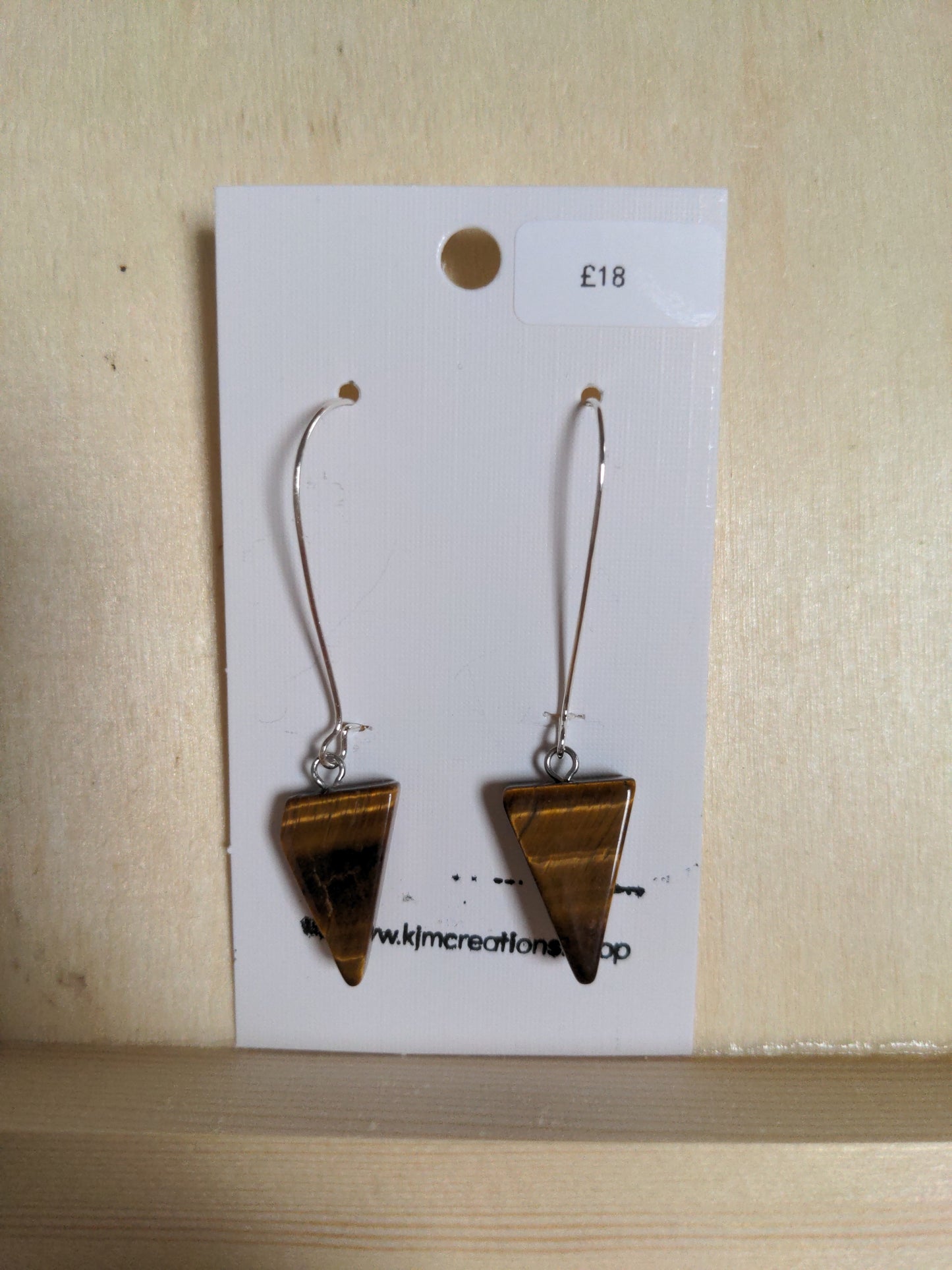 Triangle Gemstone Earrings image 8