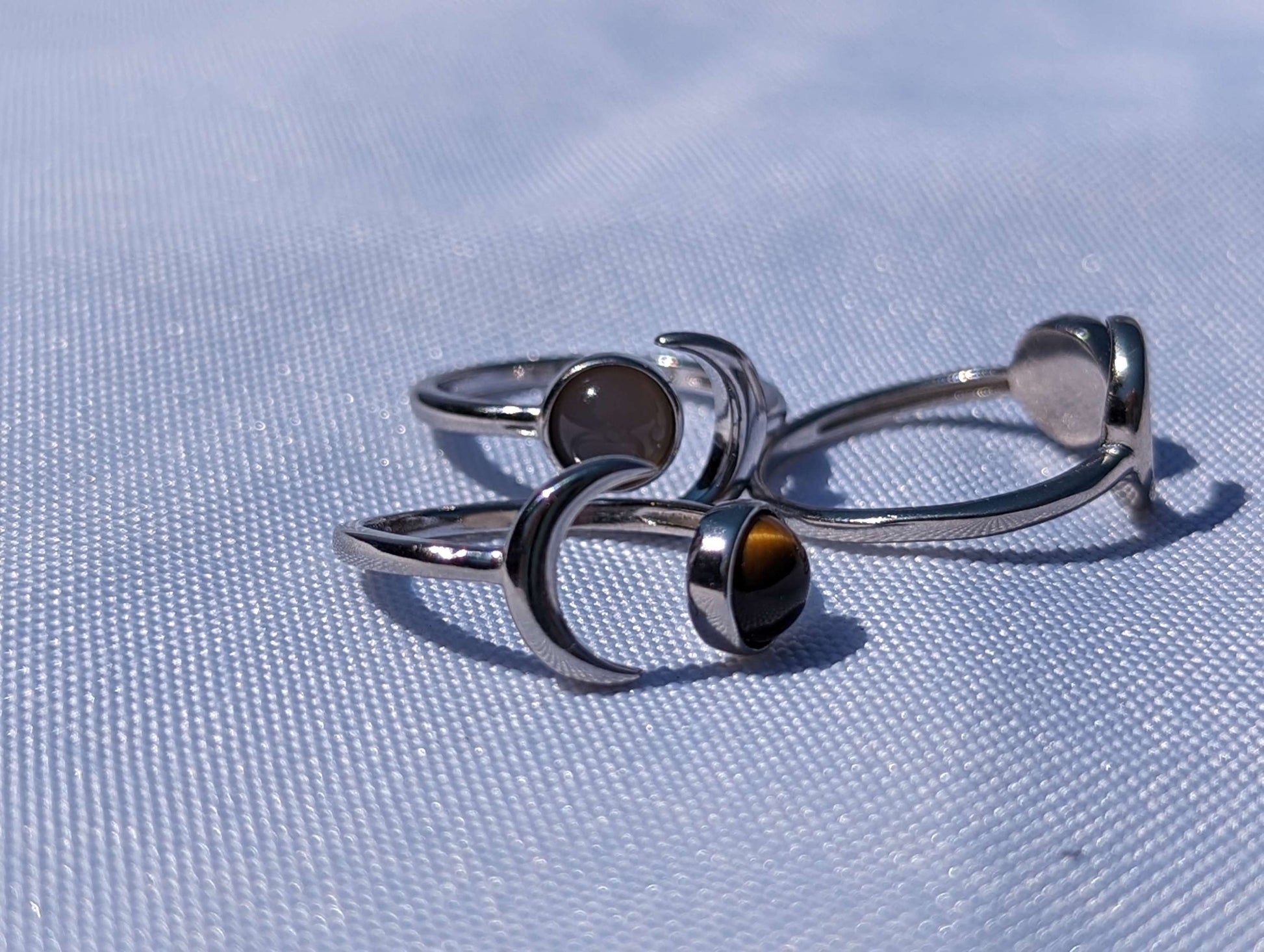 Sterling silver moon ring  image 1