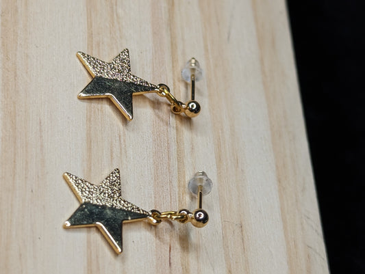 Gold Star Earrings image 0