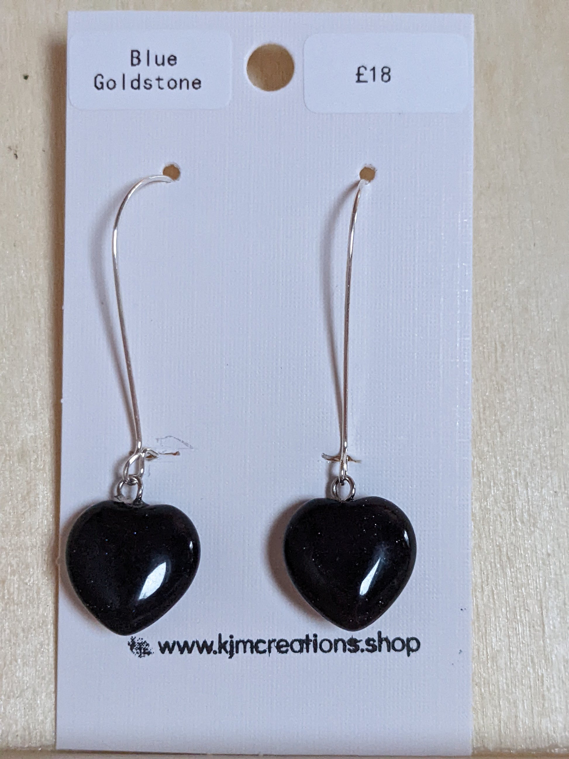 Heart Gemstone Earrings image 2