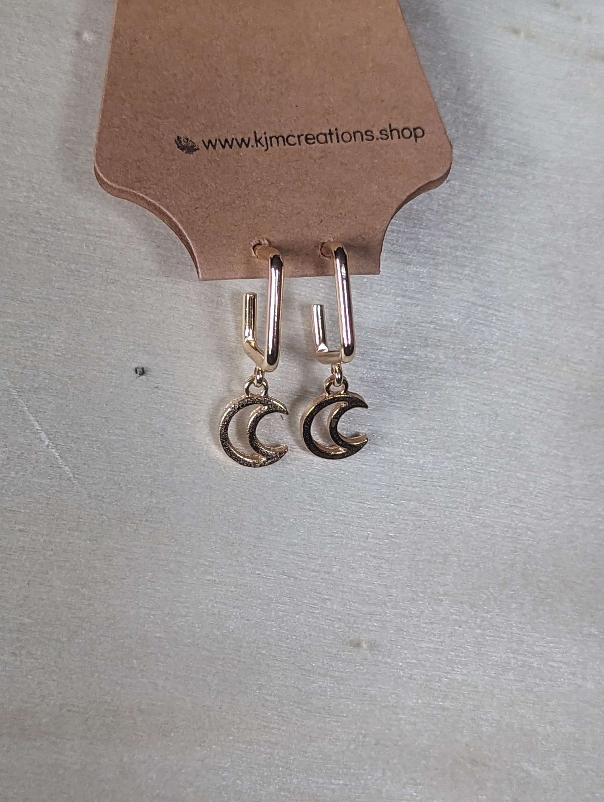 Square studded hoops image 4