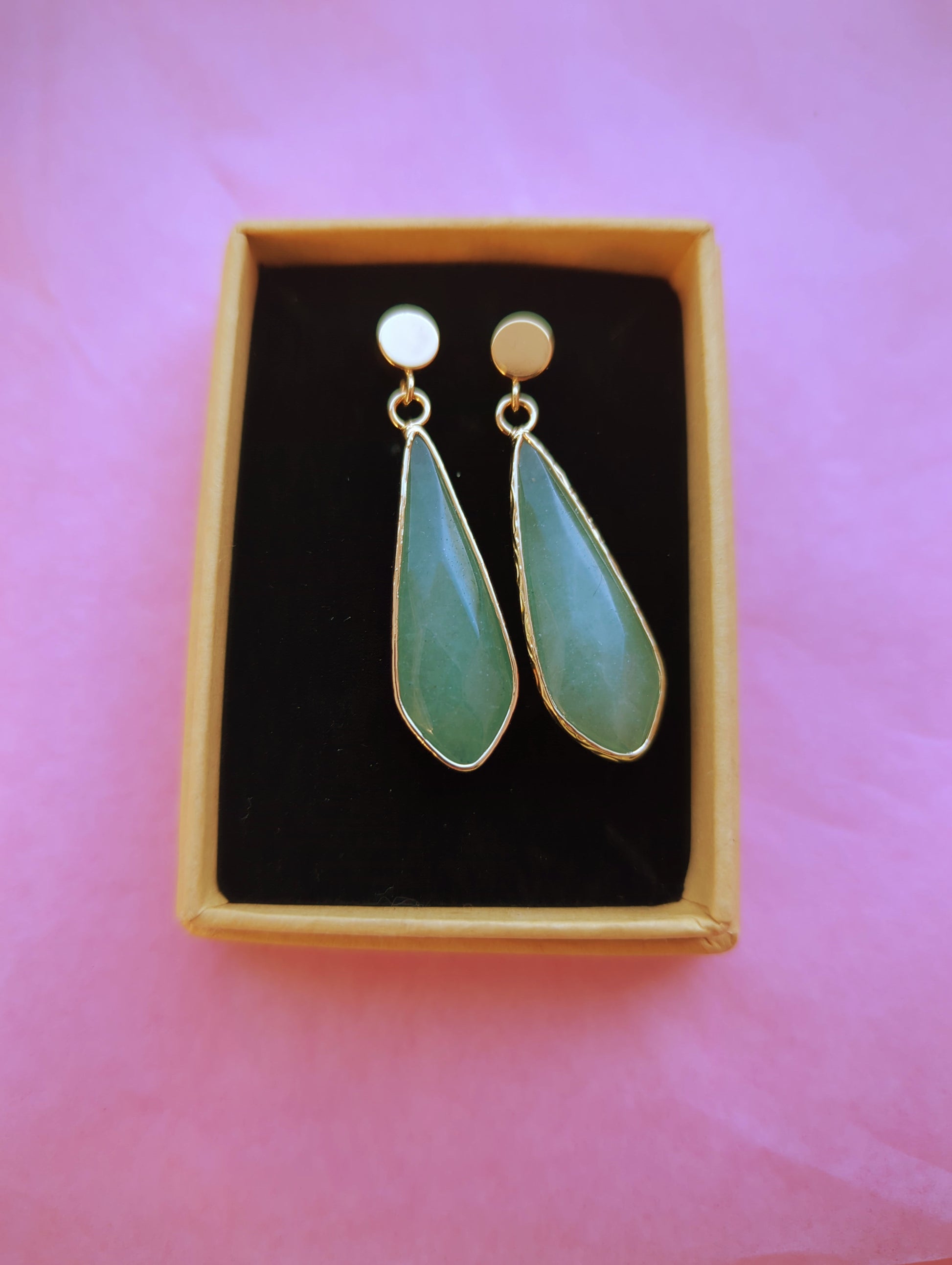 Green aventurine earrings  image 1