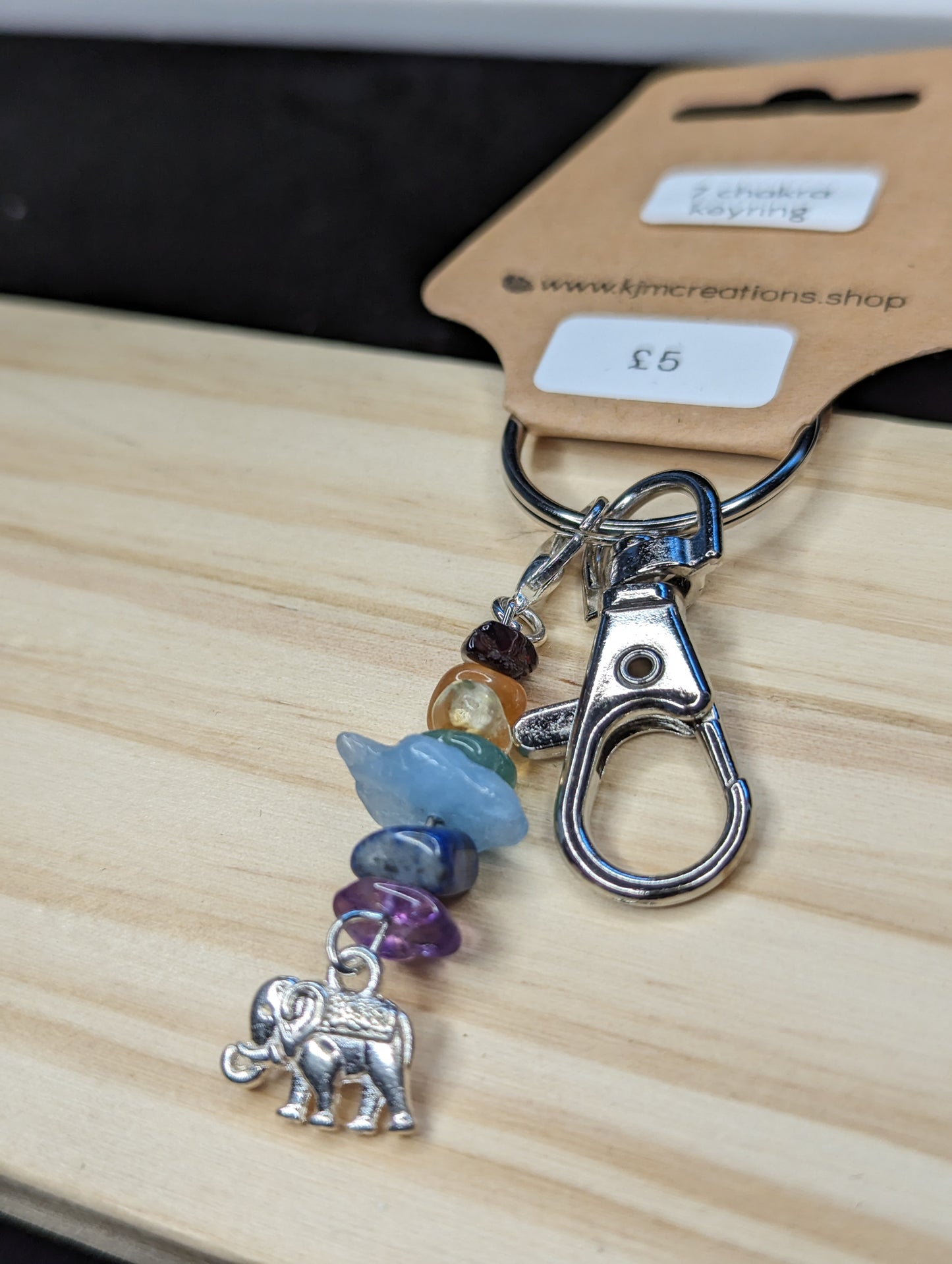 Chakra Gemstone Keyring image 1