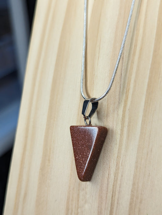 Triangle Gemstone Necklace image 0