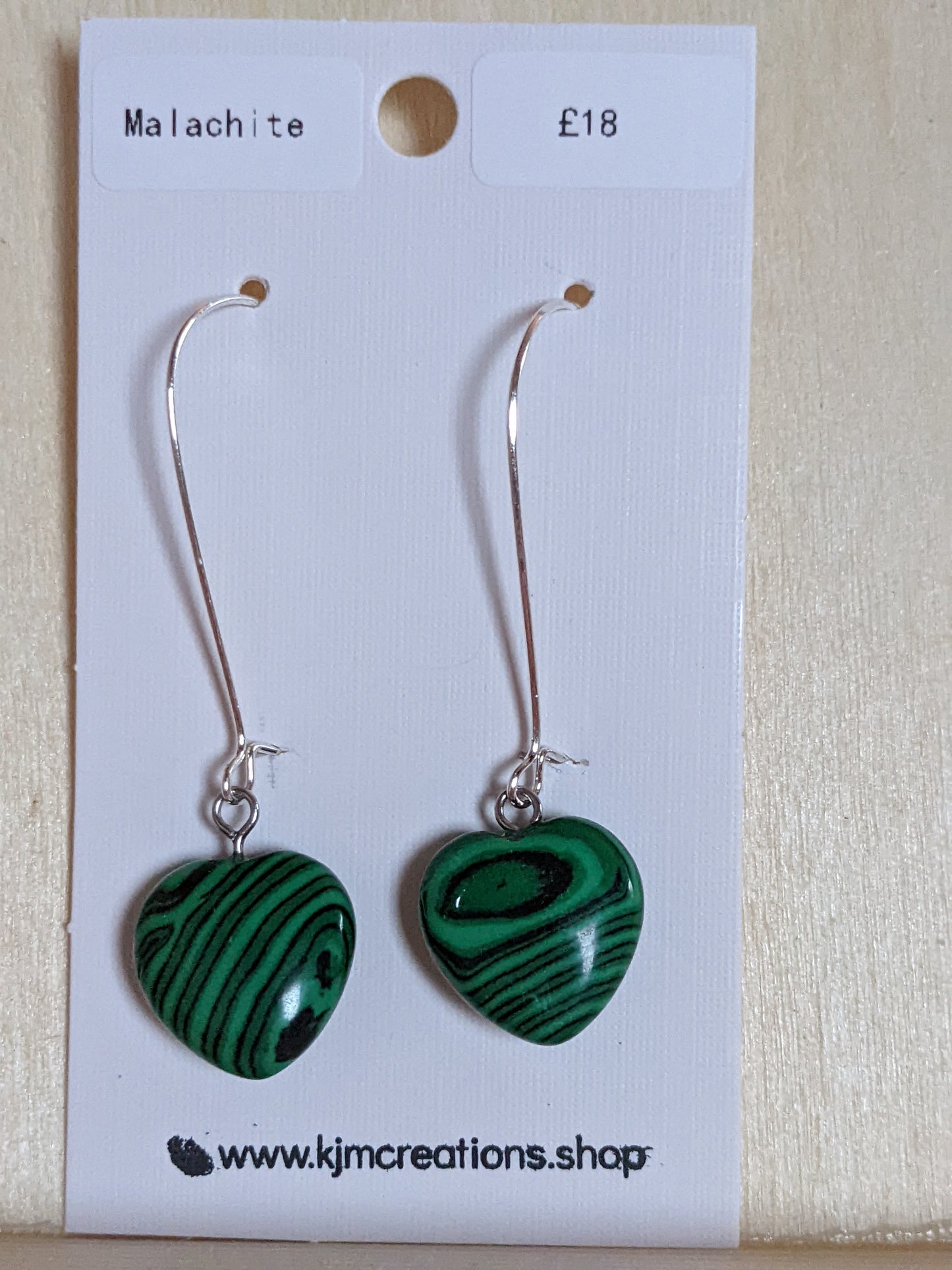 Heart Gemstone Earrings image 1