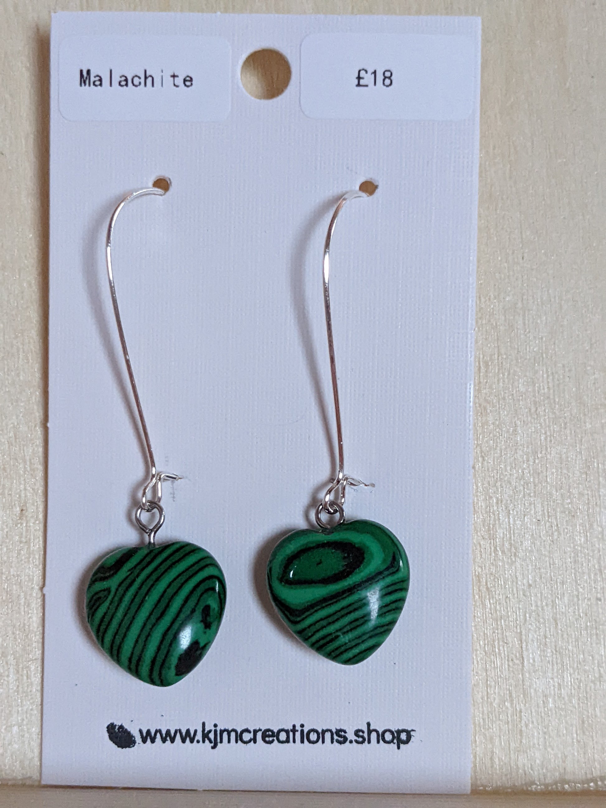 Heart Gemstone Earrings image 1