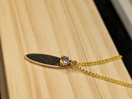 Gold Oval Necklace image 0