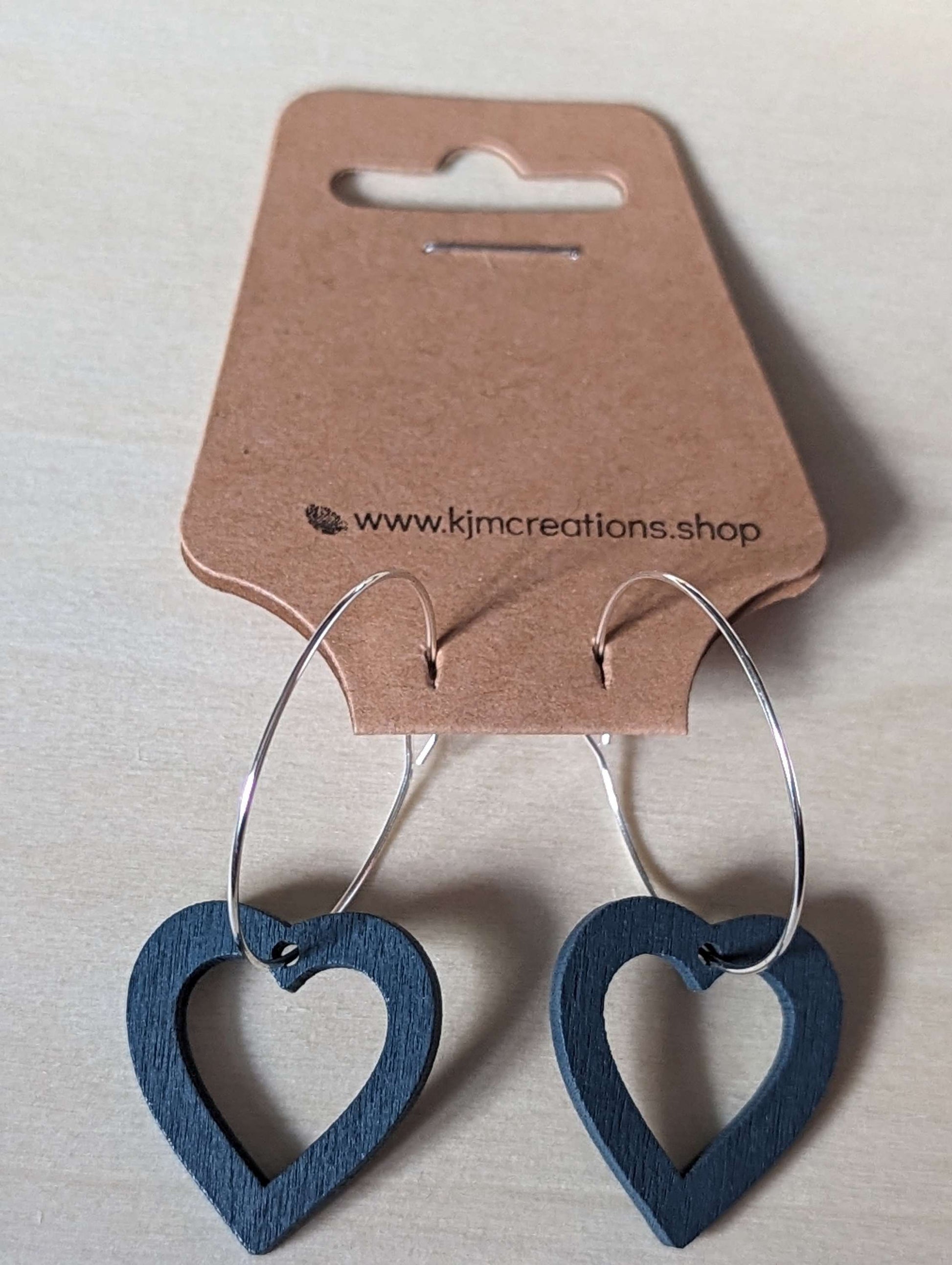 wooden heart hoops image 4